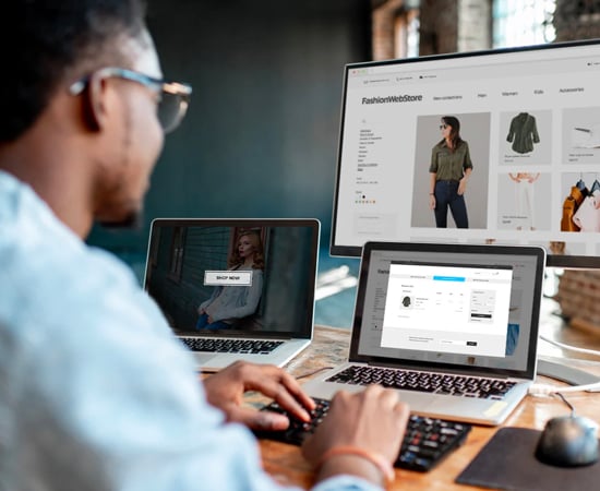 Customizing your online store website.